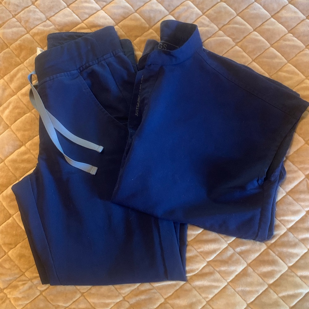 Figs Scrub Sets Navy/Moss XS